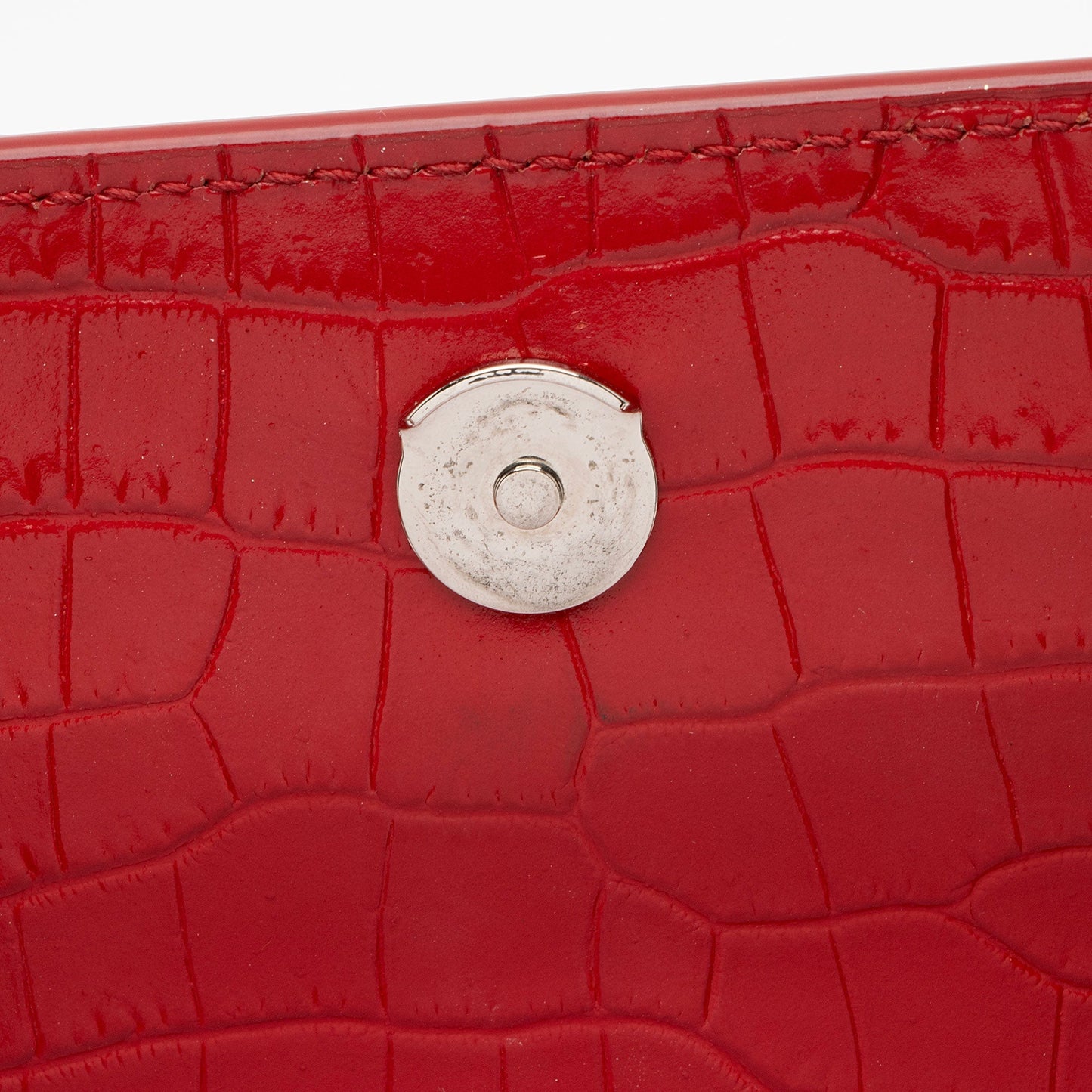Saint Laurent Croc Embossed Leather Monogram Sunset Medium Shoulder Bag jVwFV7