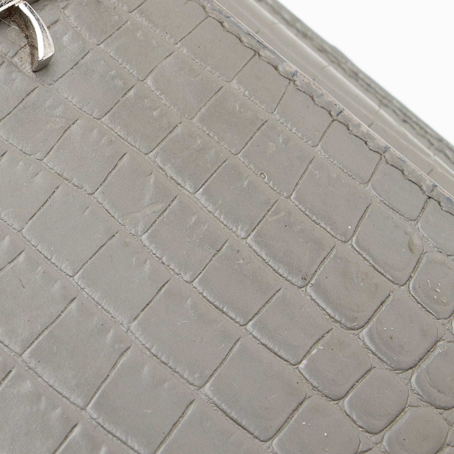 Saint Laurent Croc Embossed Leather Monogram Sunset Mini Wallet on Chain Bag 6eLO28