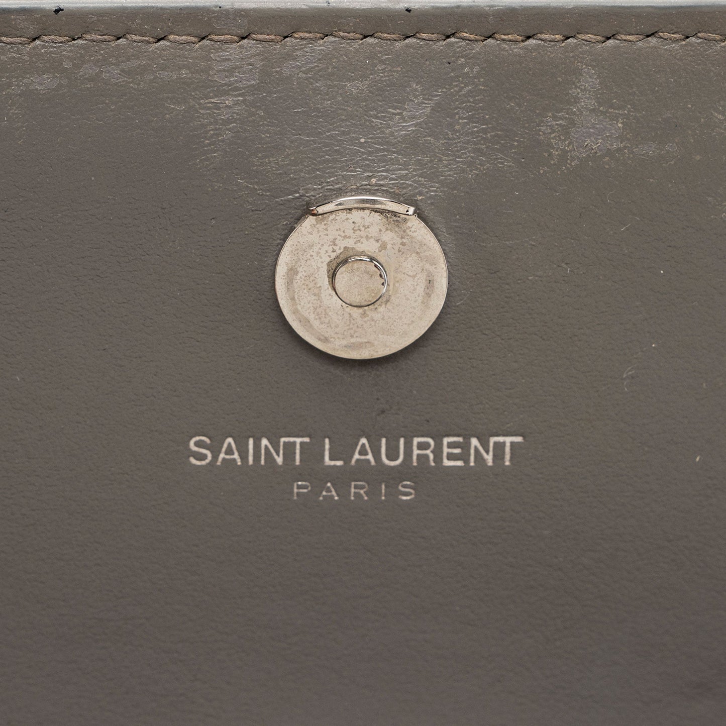 Saint Laurent Croc Embossed Leather Monogram Sunset Mini Wallet on Chain Bag 6eLO28