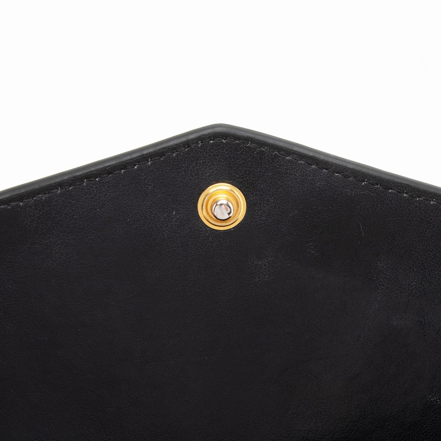 Saint Laurent Croc Embossed Leather Monogram Uptown Chain Wallet wPV9vB