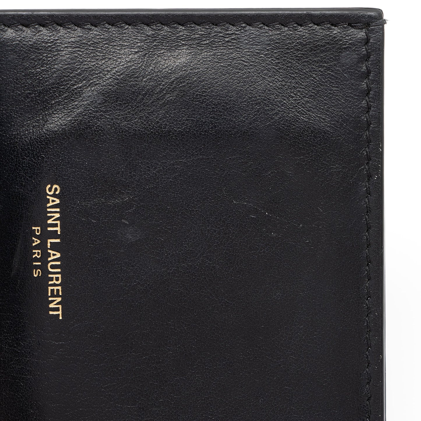 Saint Laurent Croc Embossed Leather Monogram Uptown Chain Wallet wPV9vB