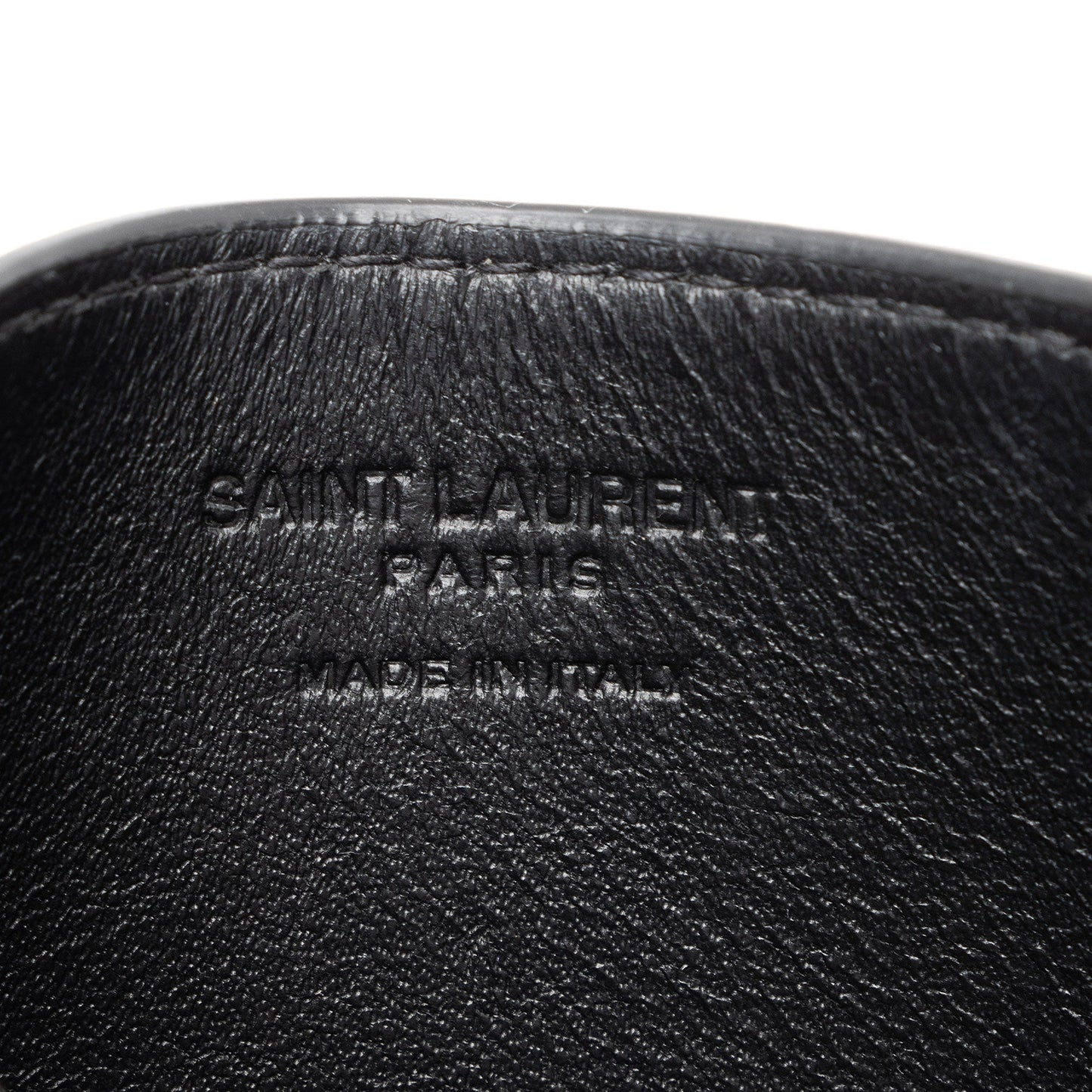 Saint Laurent Croc Embossed Leather Monogram Uptown Chain Wallet wPV9vB