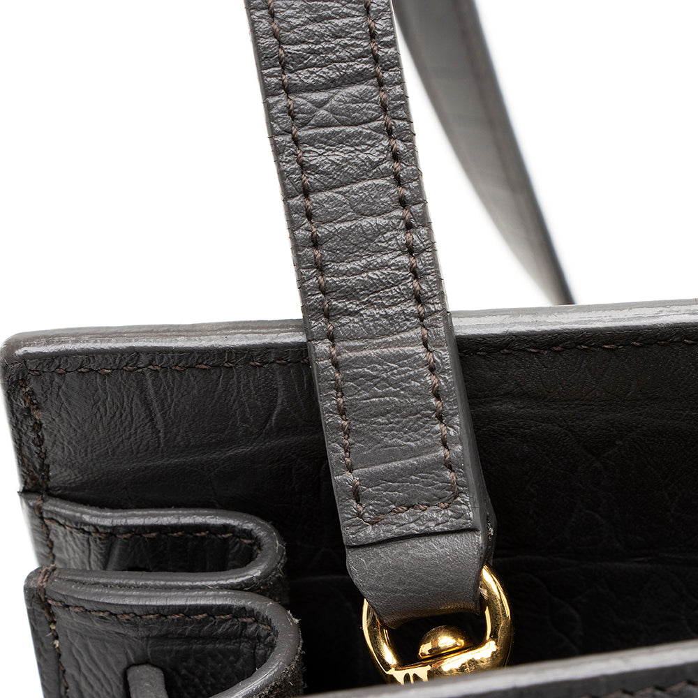 Saint Laurent Croc Embossed Leather Sac De Jour Small Tote 19975