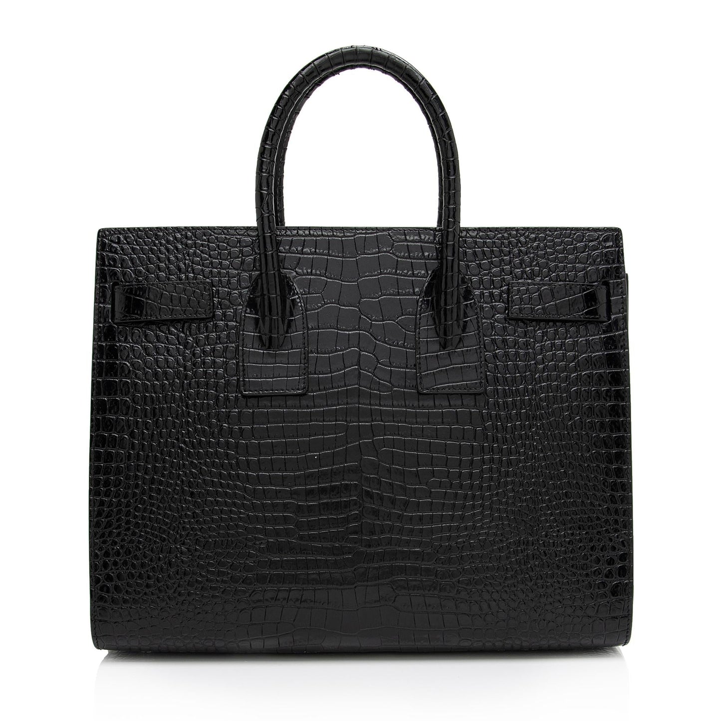 Saint Laurent Croc Embossed Leather Sac De Jour Small Tote Cqj90b