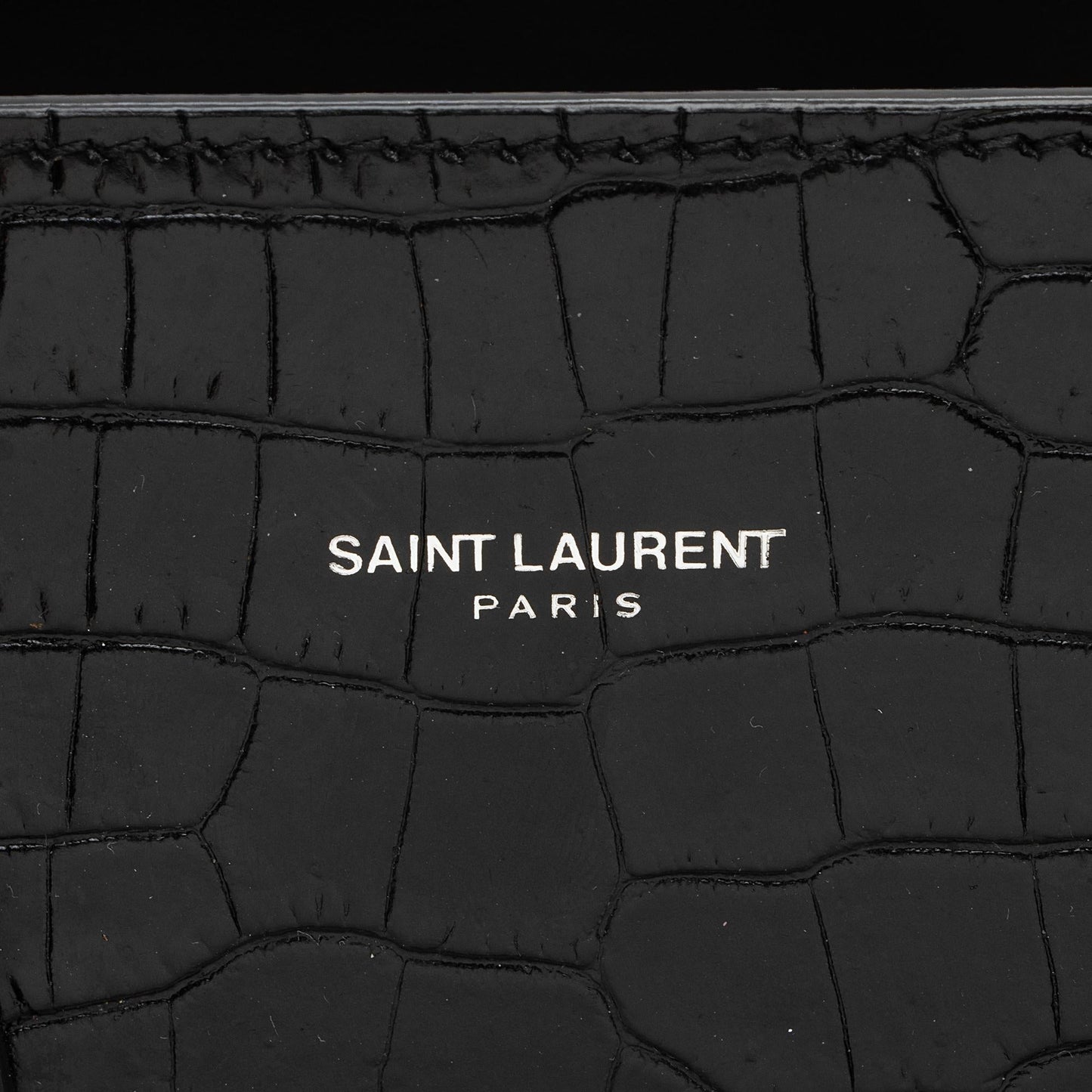 Saint Laurent Croc Embossed Leather Sac De Jour Small Tote Cqj90b