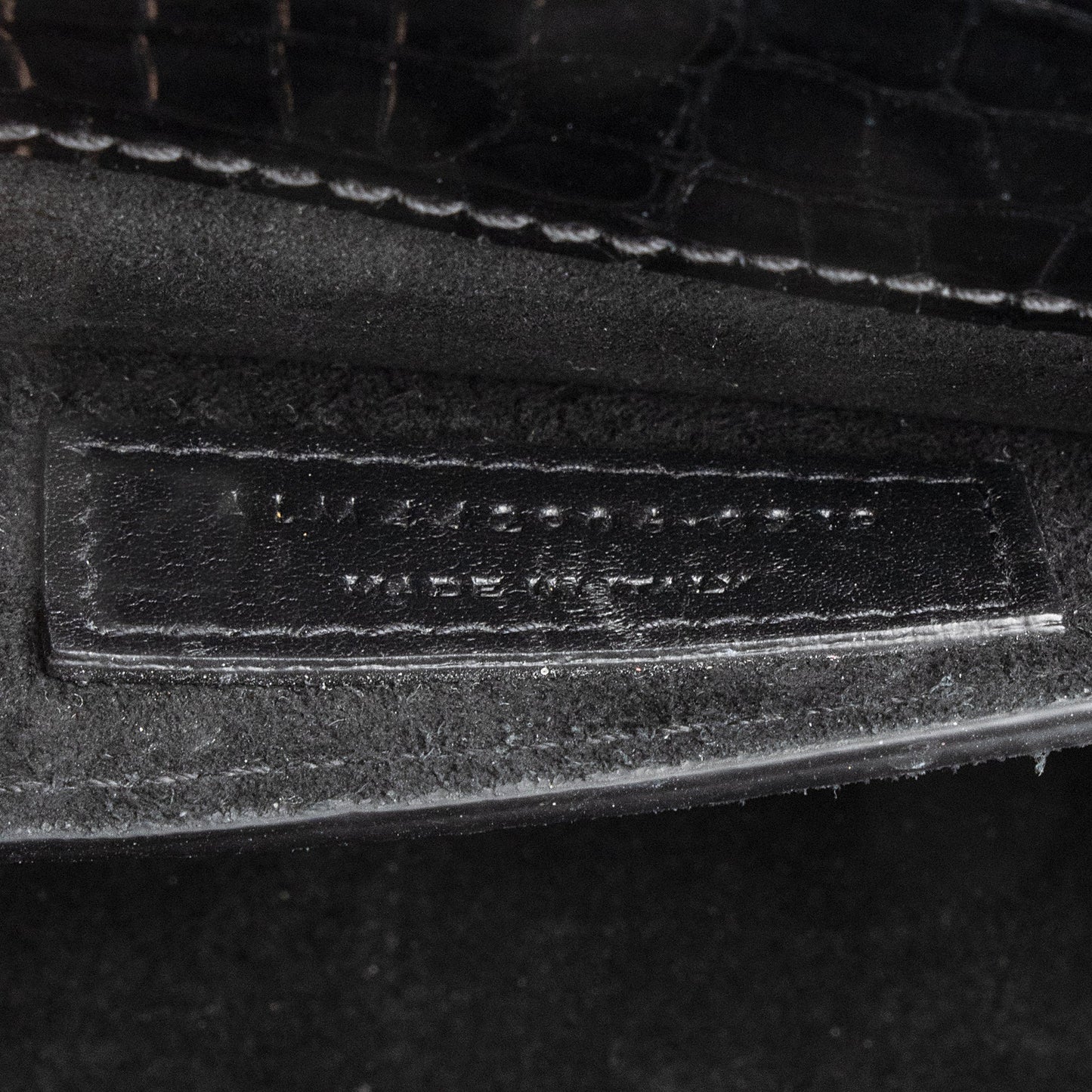 Saint Laurent Croc Embossed Leather Sunset Medium Shoulder Bag 22490