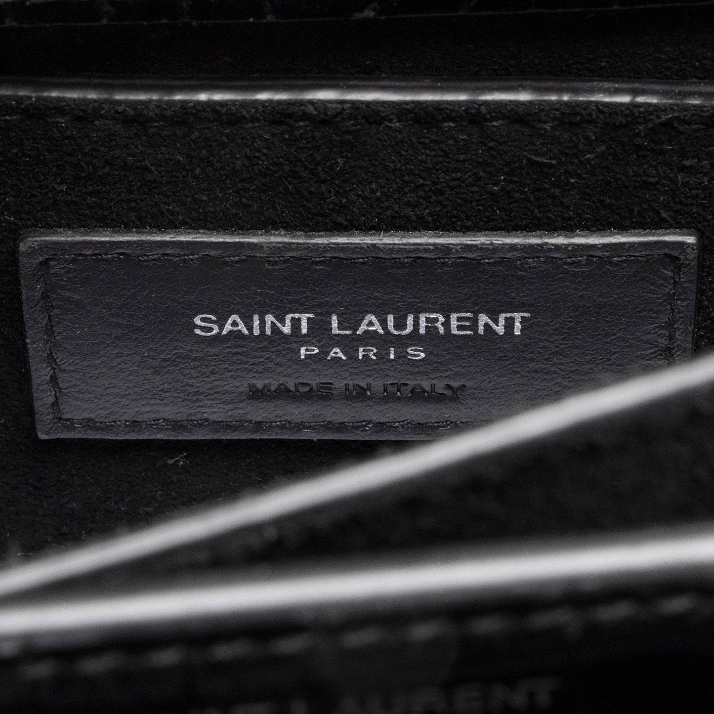 Saint Laurent Croc Embossed Leather Sunset Medium Shoulder Bag 22490