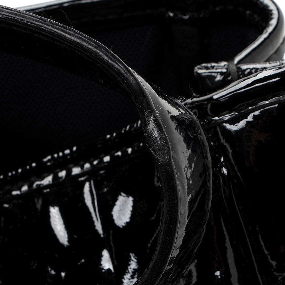 Saint Laurent Croc Embossed Patent Leather Raspail Tote 19265