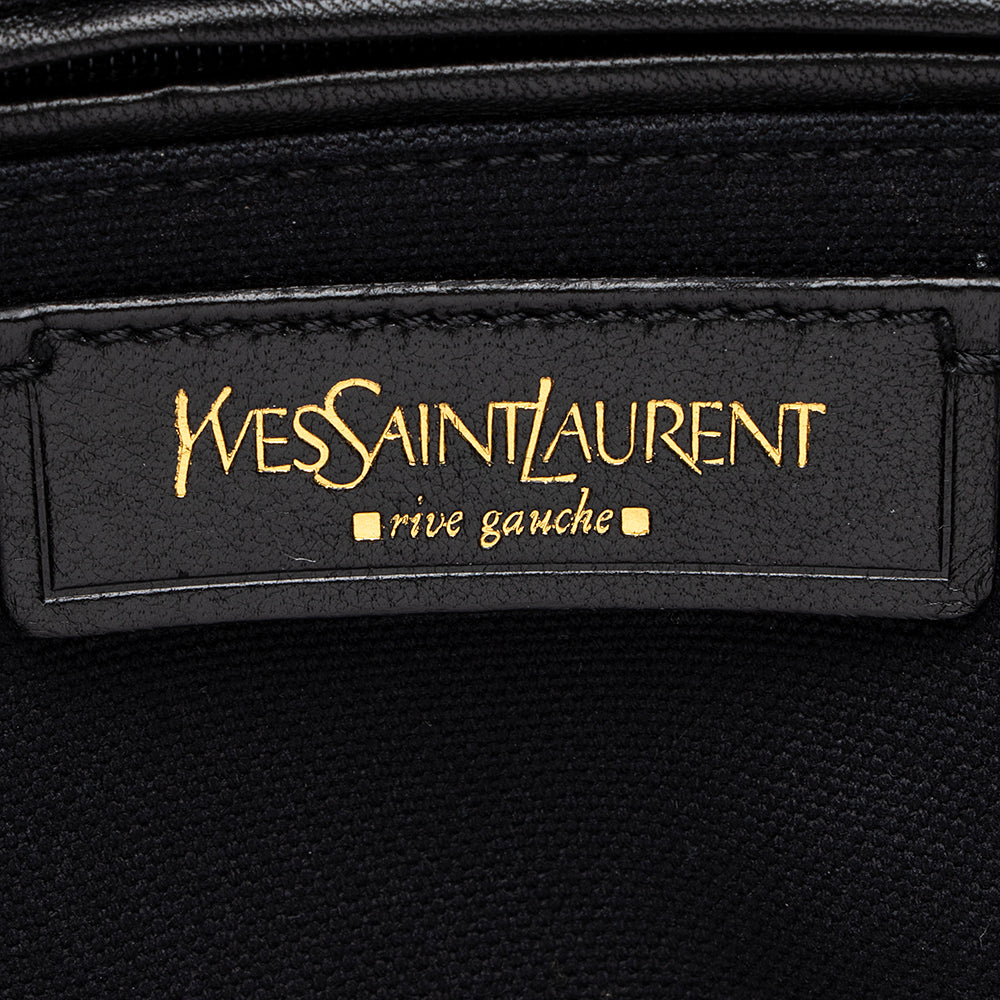 Saint Laurent Croc Embossed Patent Leather Raspail Tote 19265