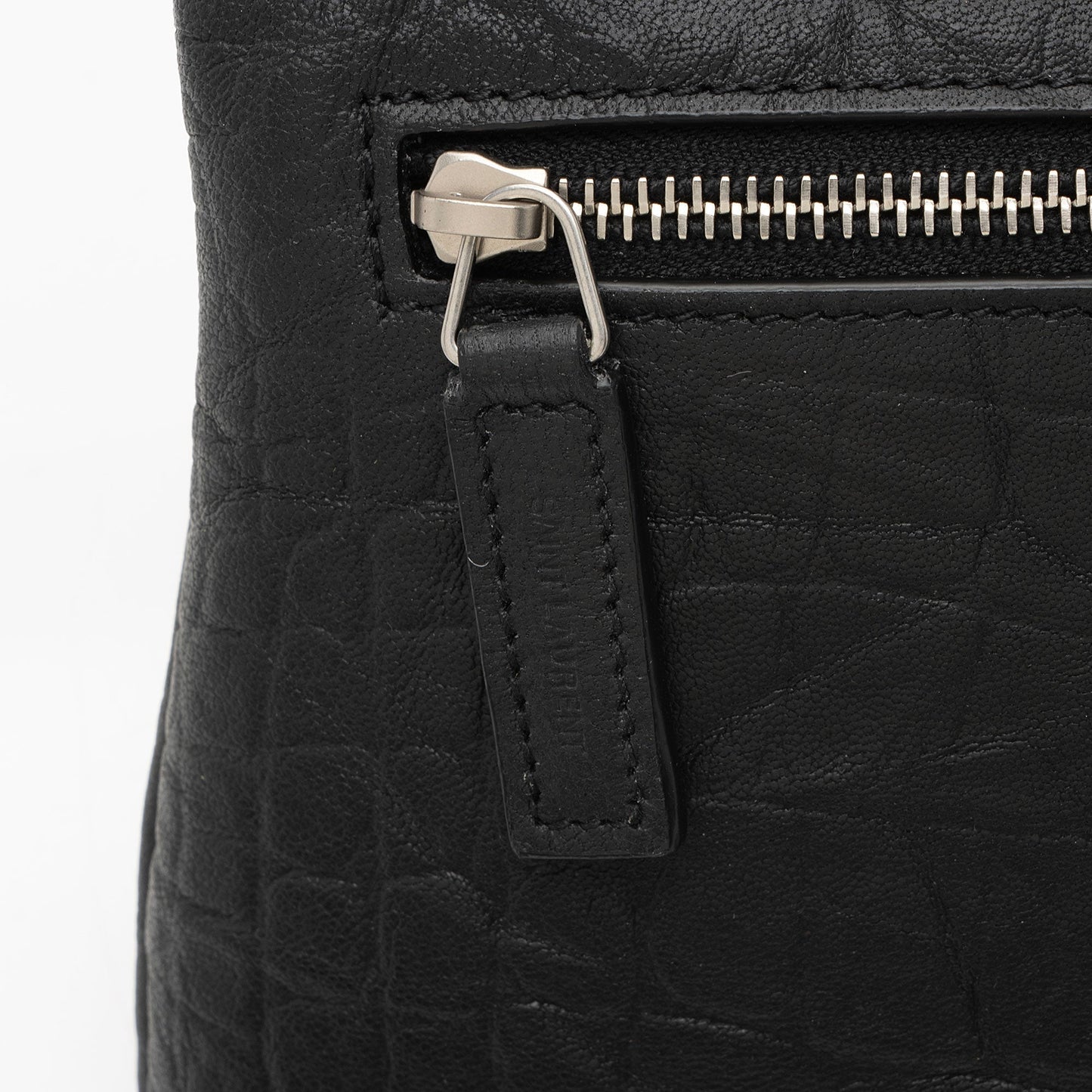 Saint Laurent Croc Embossed Leather West Hollywood Fold Over Clutch Q0UWUS