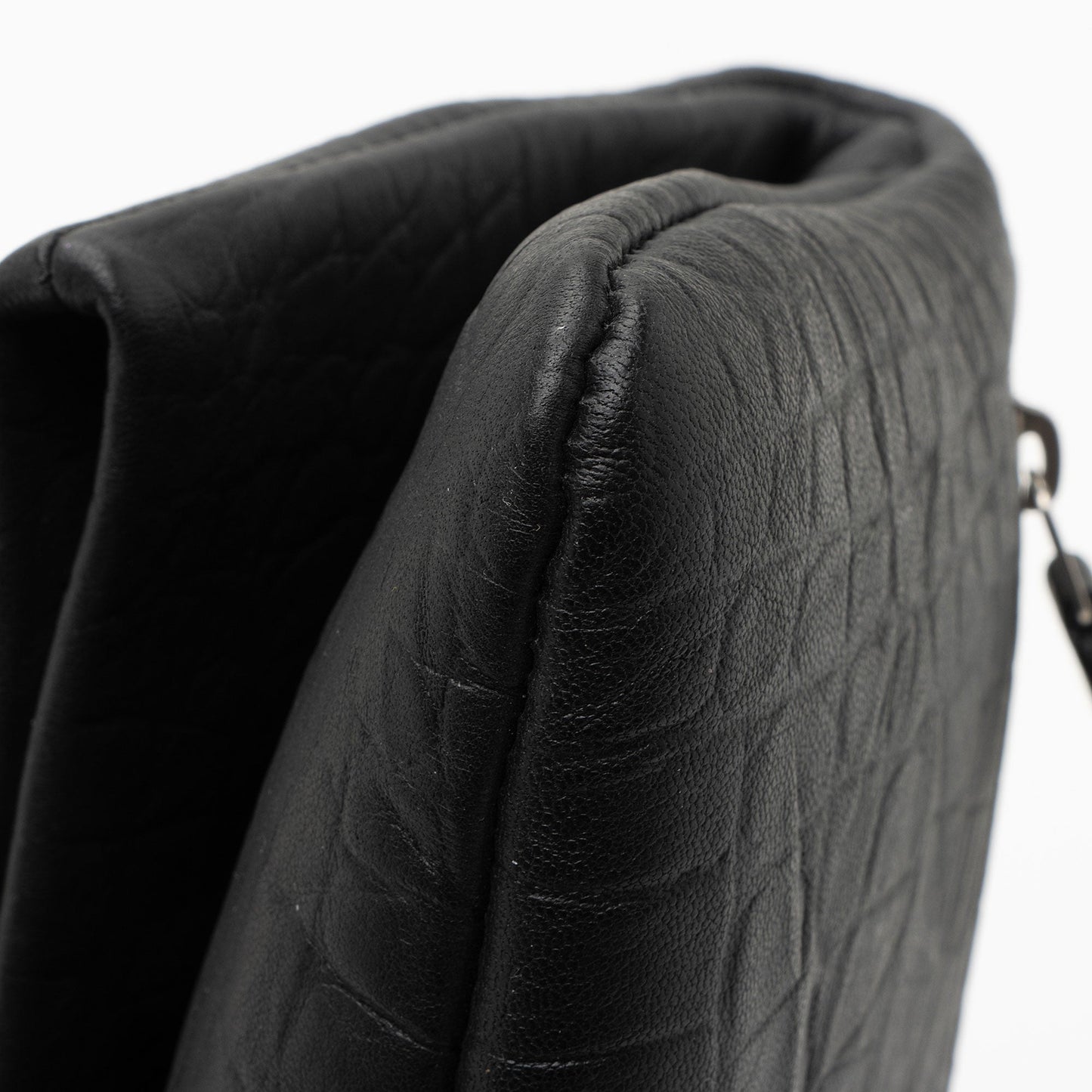Saint Laurent Croc Embossed Leather West Hollywood Fold Over Clutch Q0UWUS