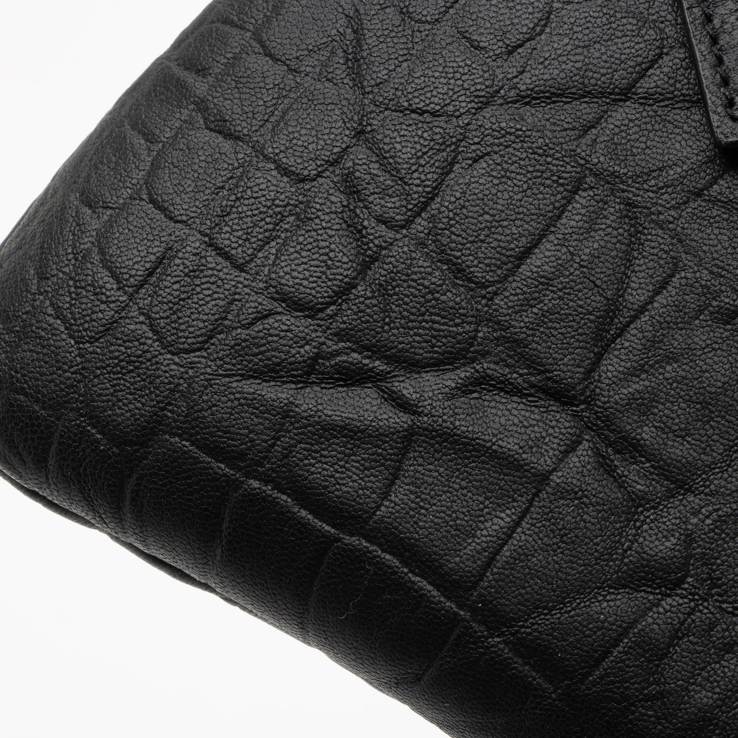 Saint Laurent Croc Embossed Leather West Hollywood Fold Over Clutch Q0UWUS