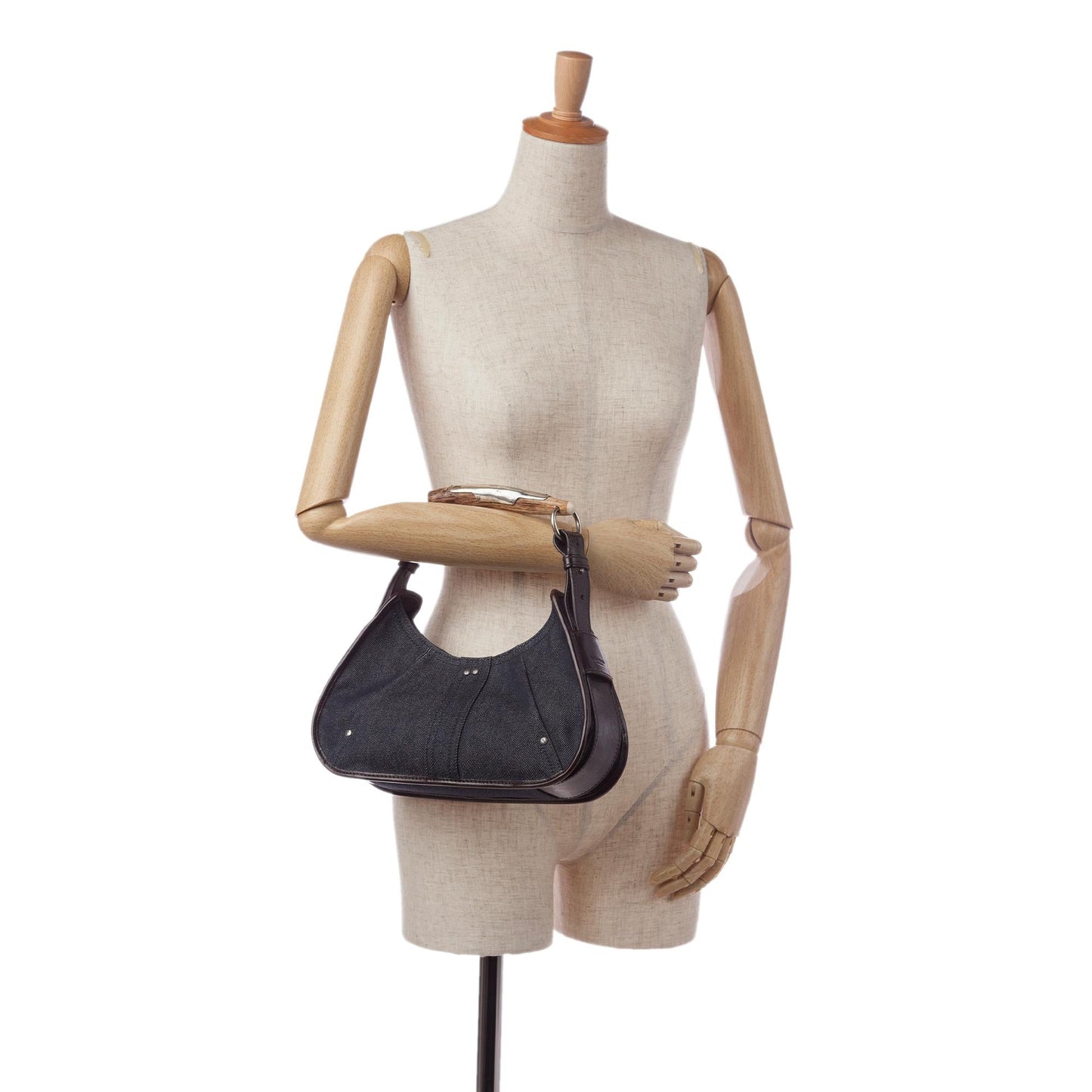 Saint Laurent Denim Mombasa Hobo Bag (SHG-35152