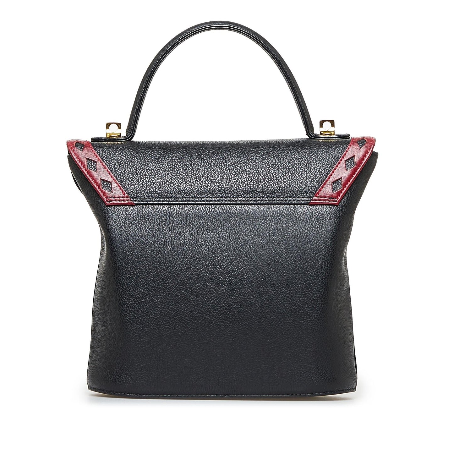 Saint Laurent Diamond Cut Leather Satchel (SHG-0dQrEq