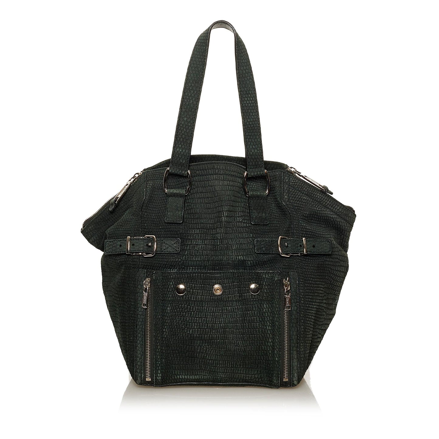 Saint Laurent Downtown Embossed Leather Tote Bag (SHG-28403