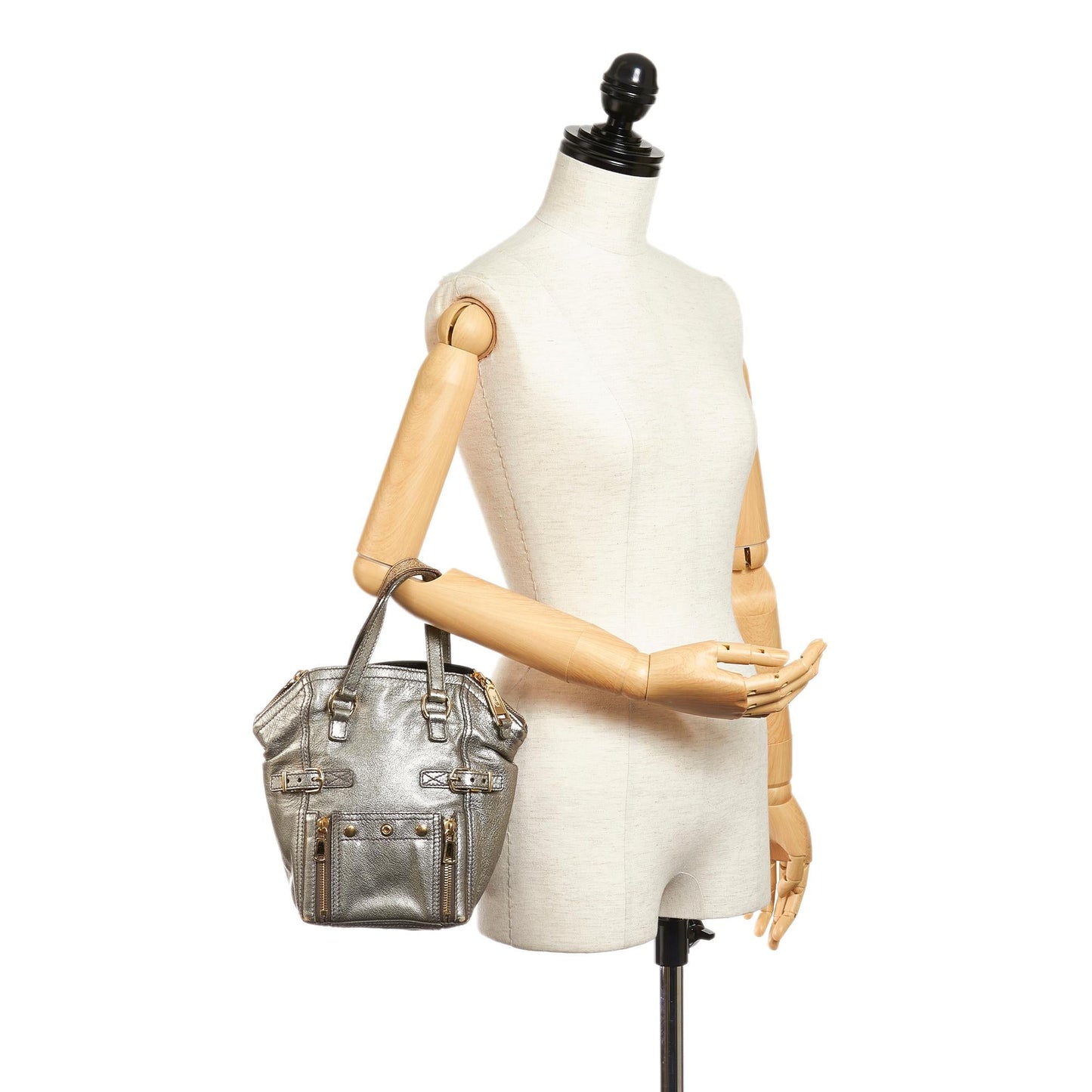Saint Laurent Downtown Patent Leather Handbag (SHG-27230