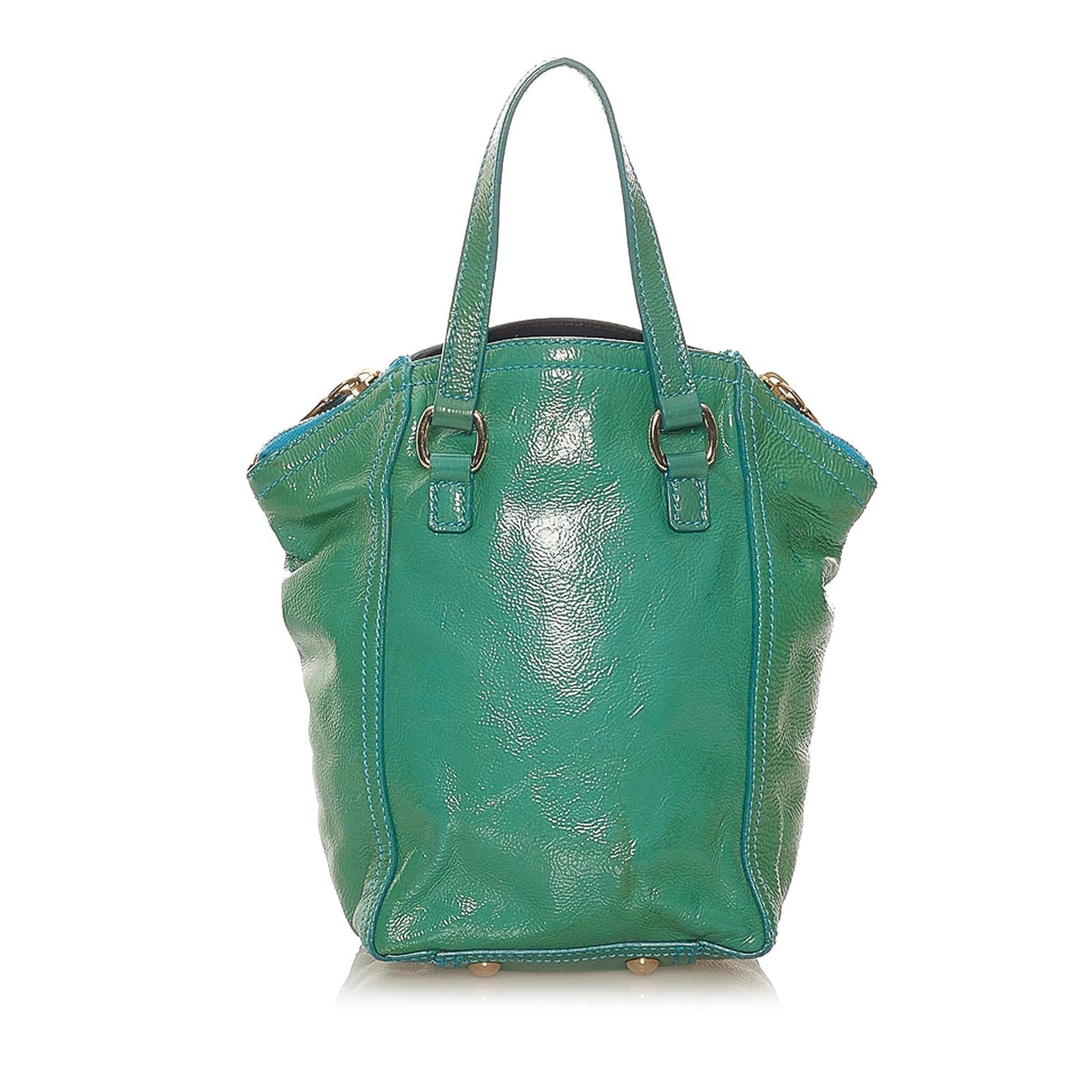 Saint Laurent Downtown Patent Leather Handbag (SHG-28073