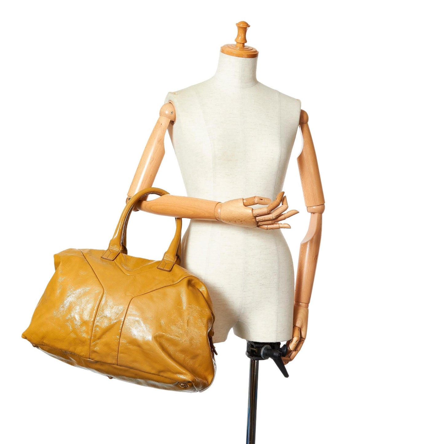 Saint Laurent Easy Y Patent Leather Tote Bag (SHG-26000