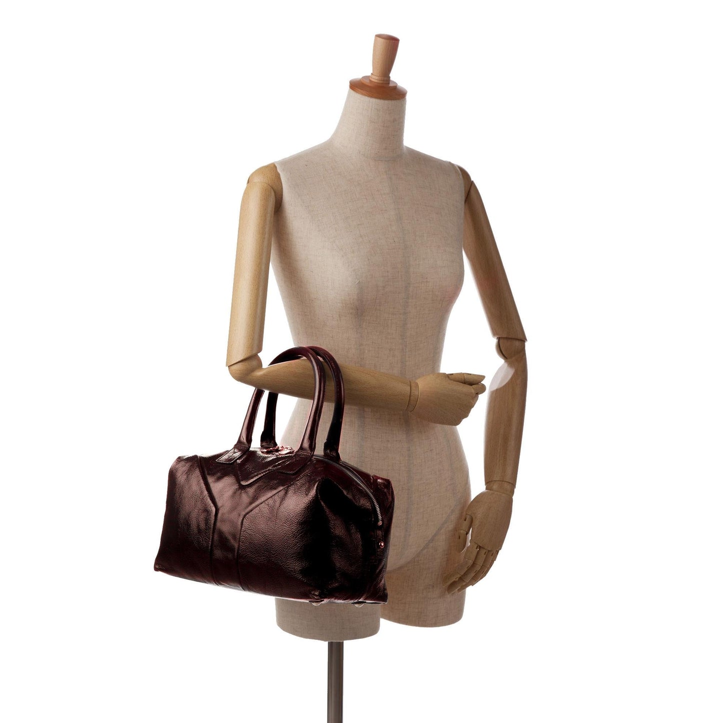 Saint Laurent Easy Y Patent Leather Tote (SHG-lKKK1r