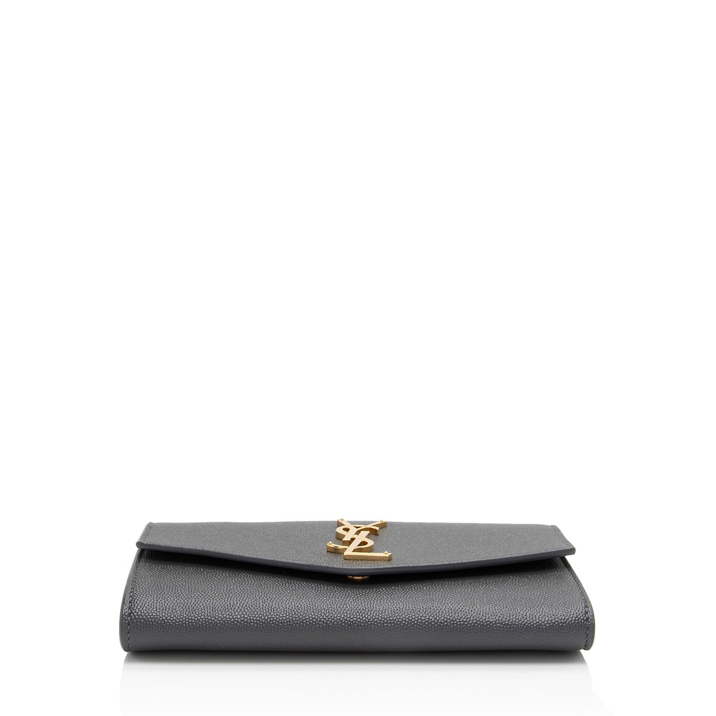 Saint Laurent Grain De Poudre Monogram Uptown Chain Wallet WHffX5