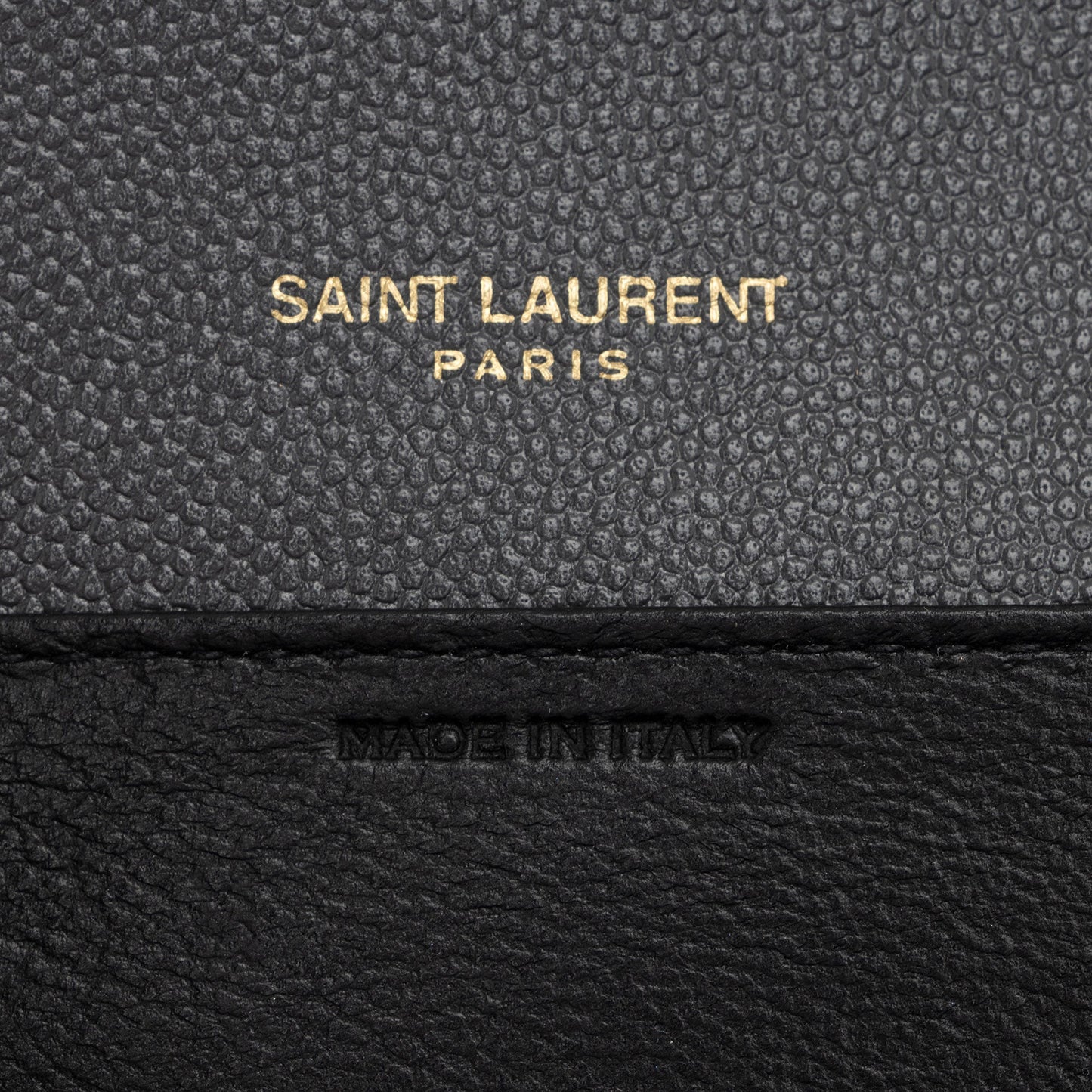Saint Laurent Grain De Poudre Monogram Uptown Chain Wallet WHffX5