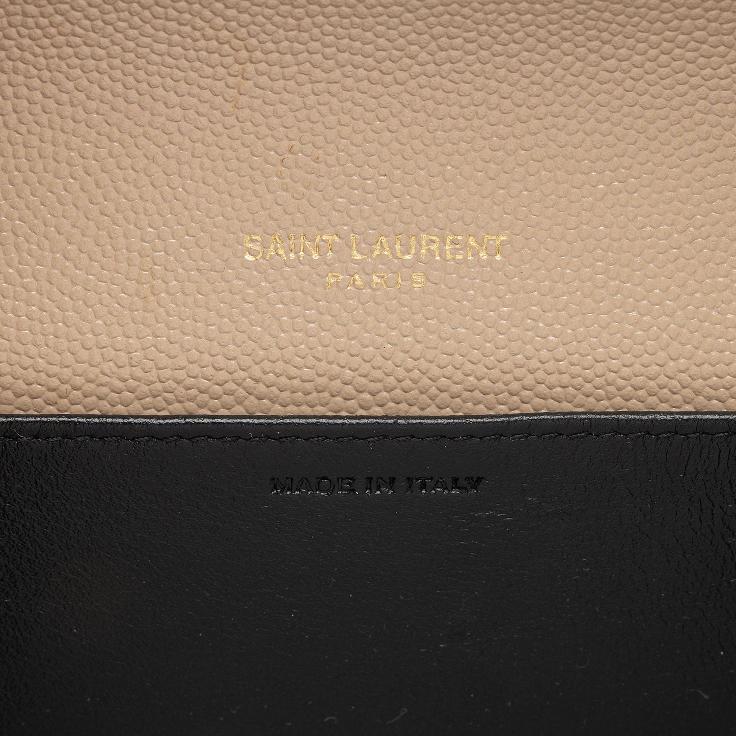 Saint Laurent Grain De Poudre Monogram Uptown Chain Wallet wooMCi