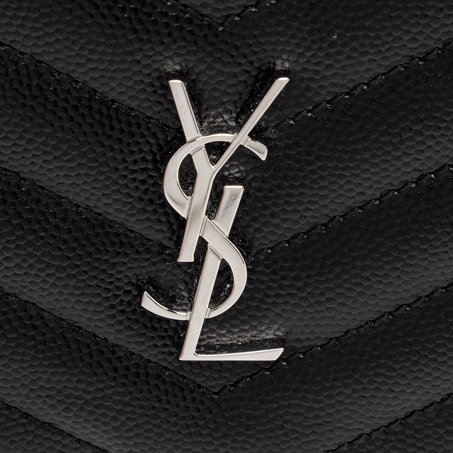 Saint Laurent Grain de Podure Zipped Monogram Wallet we8vHe
