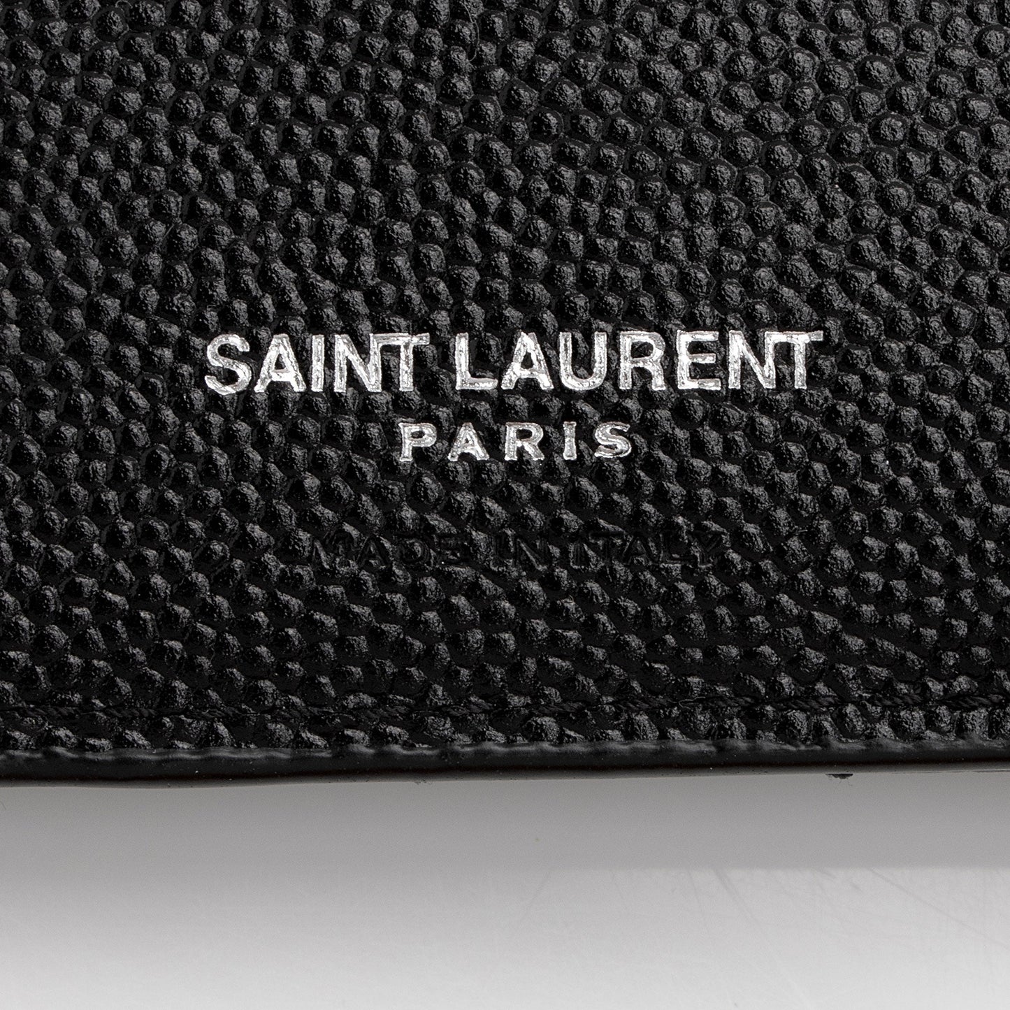 Saint Laurent Grain de Podure Zipped Monogram Wallet we8vHe