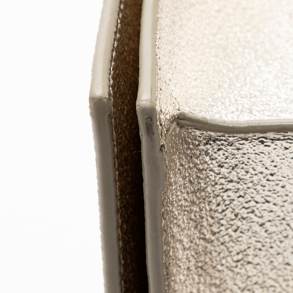 Saint Laurent Metallic Grain de Poudre Classic Kate Clutch 17619