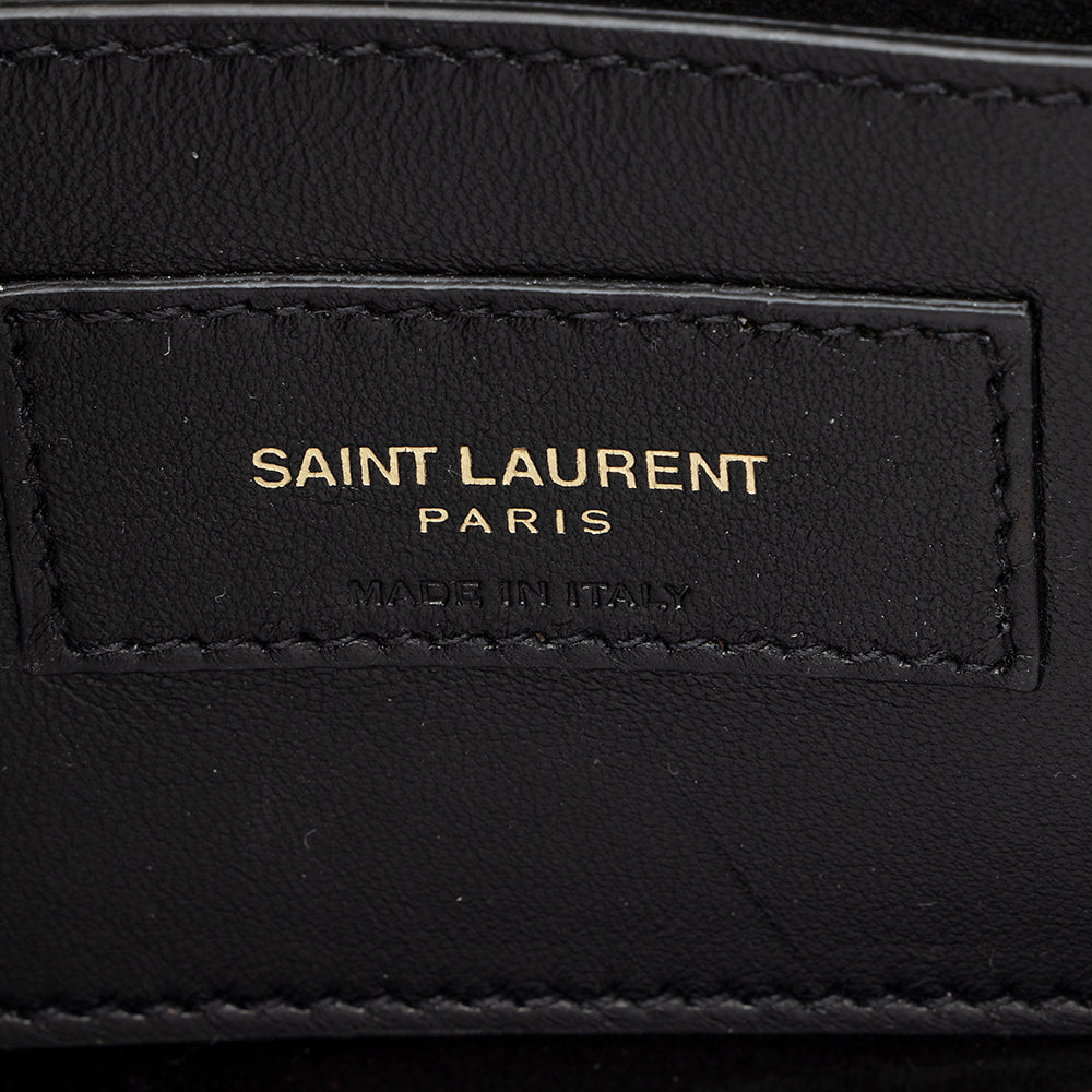 Saint Laurent Metallic Grain de Poudre Classic Kate Clutch 17619
