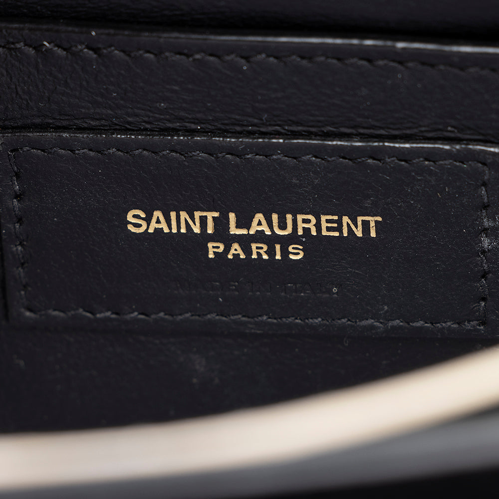 Saint Laurent Grain de Poudre Classic Monogram Cassandra Mini Top Handle Bag - FINAL SALE 21308