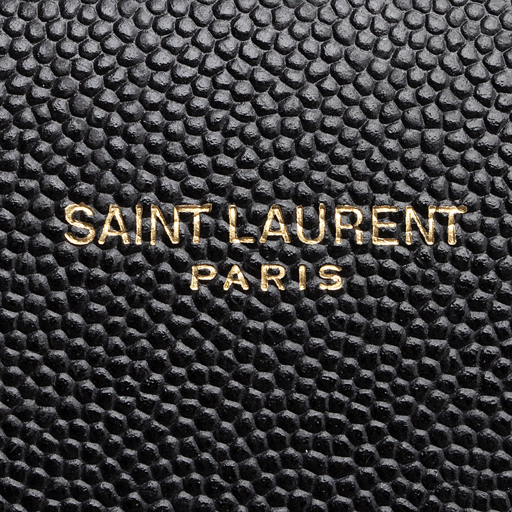 Saint Laurent Grain de Poudre Classic Monogram Cassandra Mini Top Handle Bag - FINAL SALE 21308