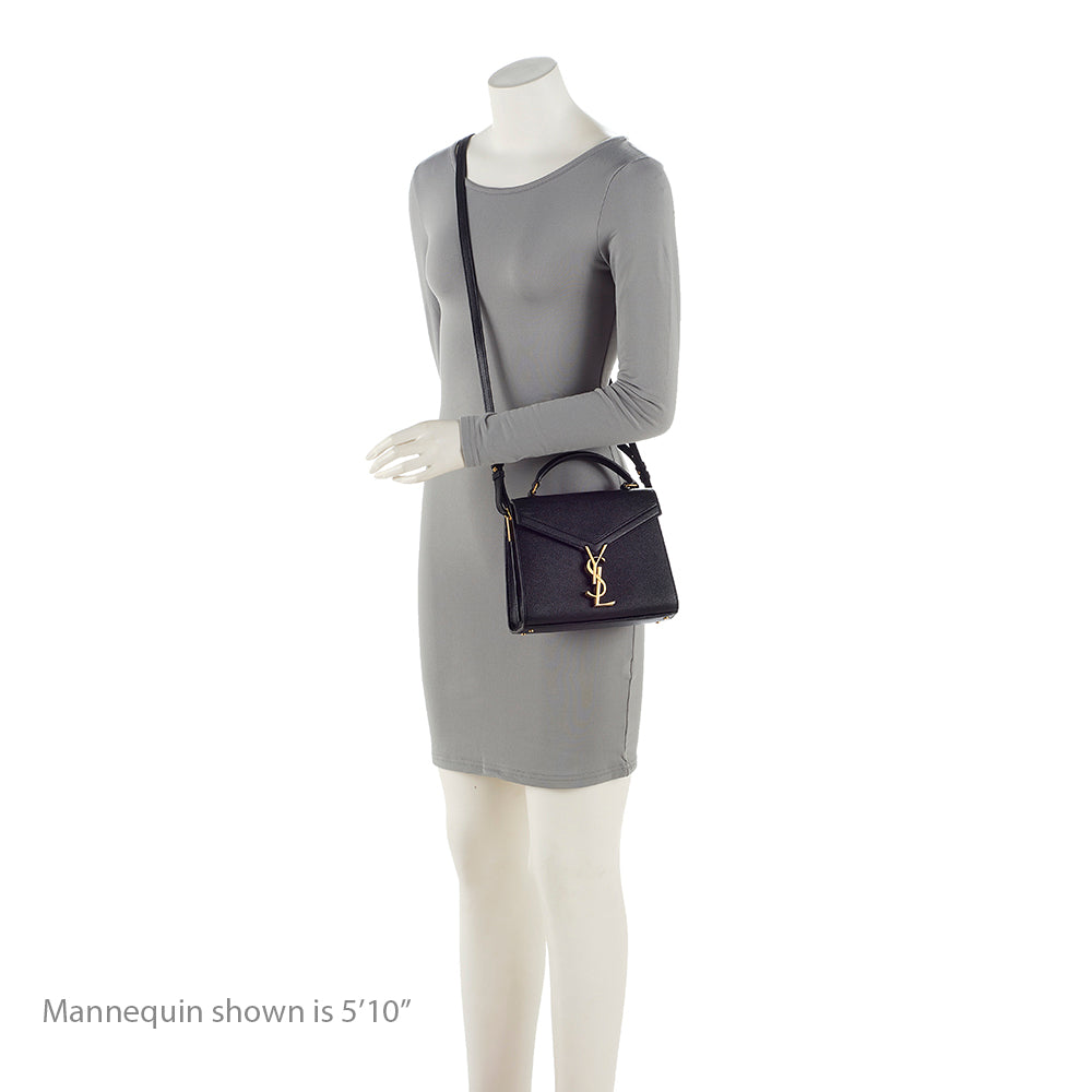 Saint Laurent Grain de Poudre Classic Monogram Cassandra Mini Top Handle Bag - FINAL SALE 21308