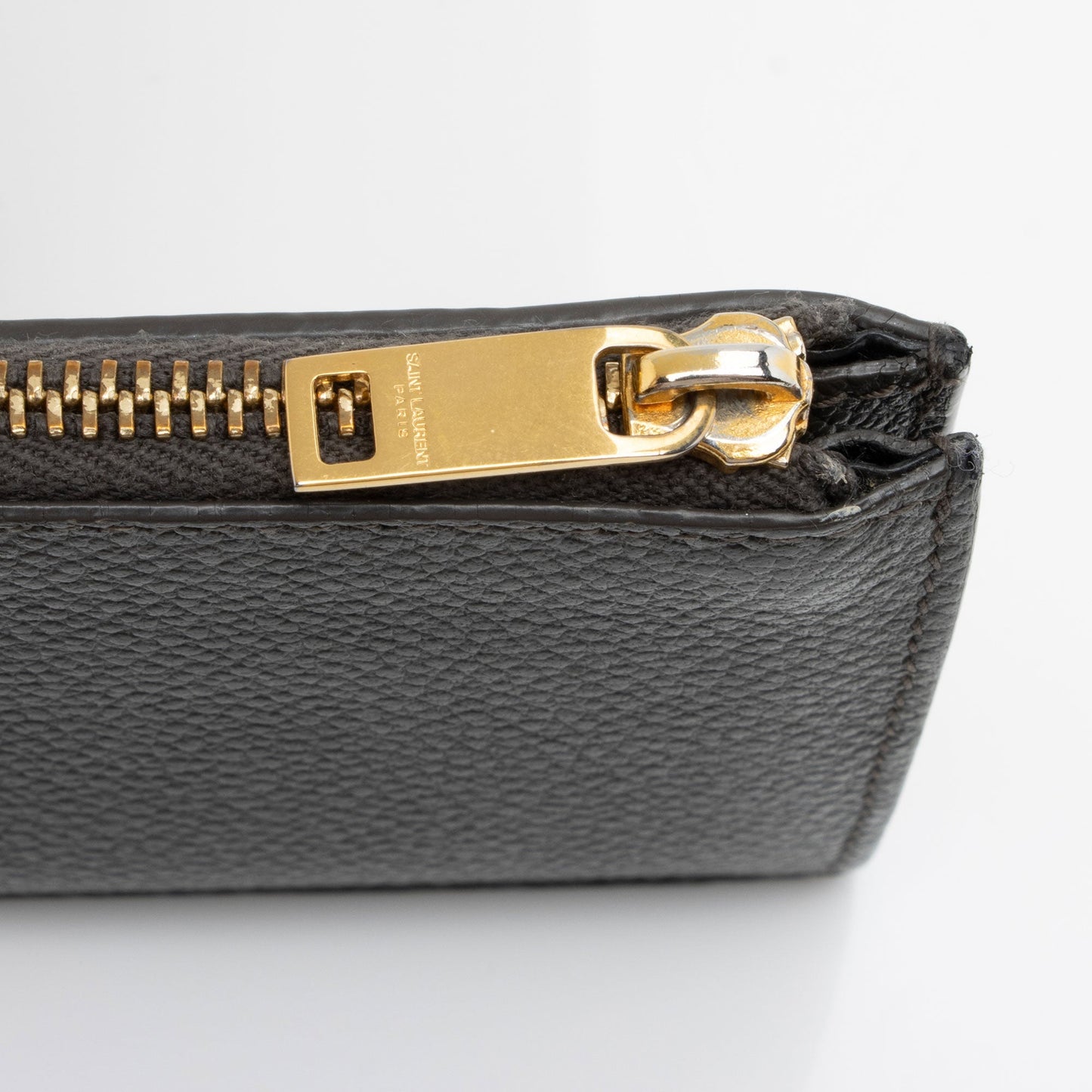 Saint Laurent Grain de Poudre Fragments Zipper Card Case guNOD1