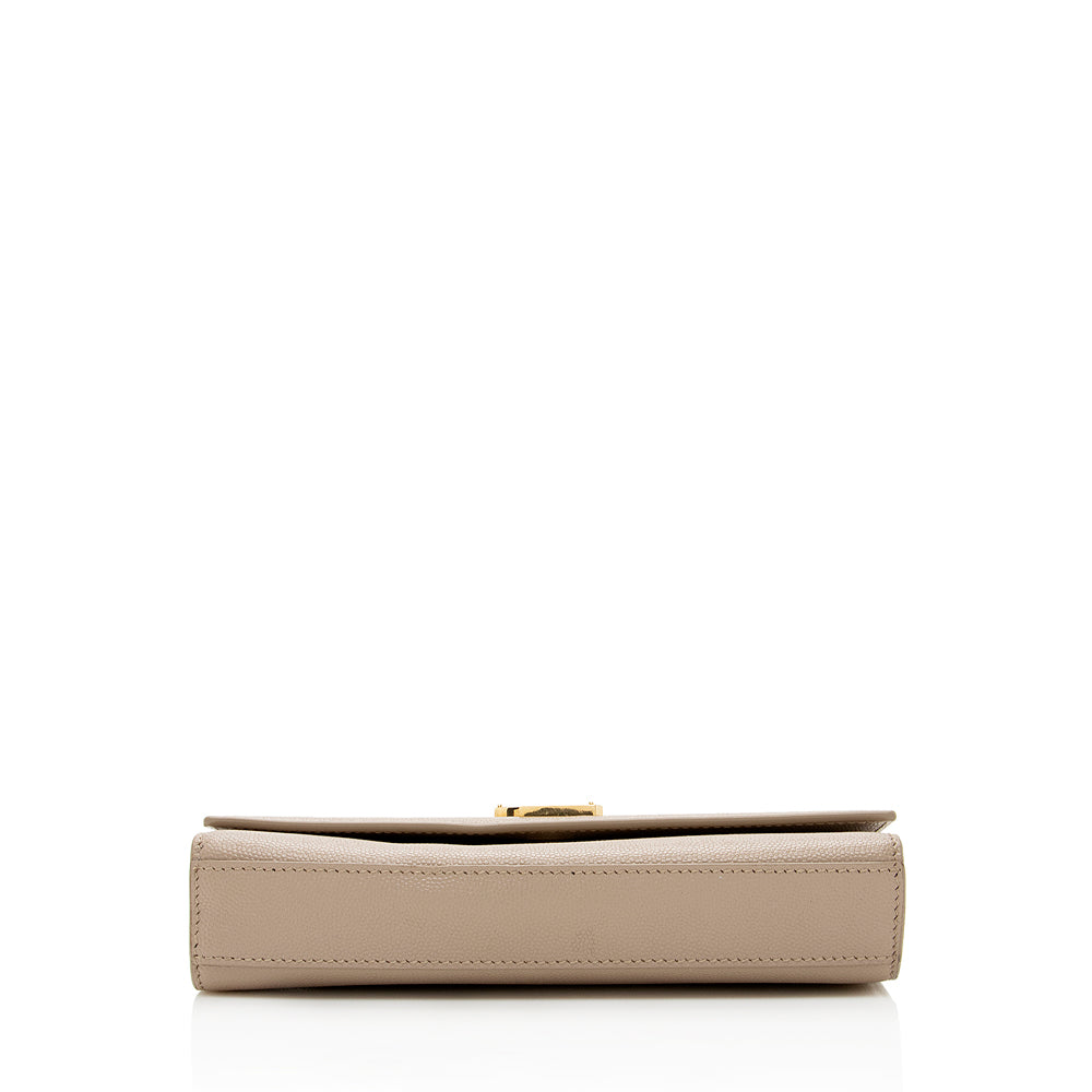 Saint Laurent Grain de Poudre Leather Classic Kate Chain Small Shoulder Bag 18573
