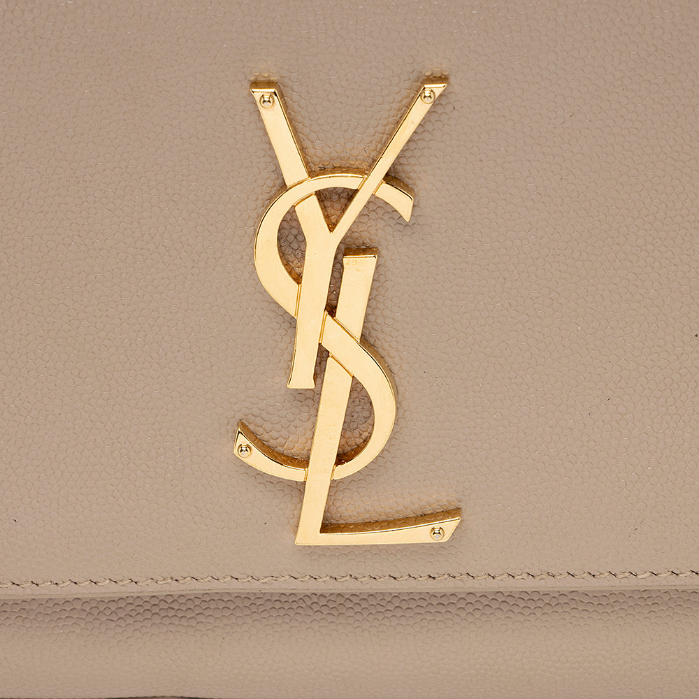 Saint Laurent Grain de Poudre Leather Classic Kate Chain Small Shoulder Bag 18573