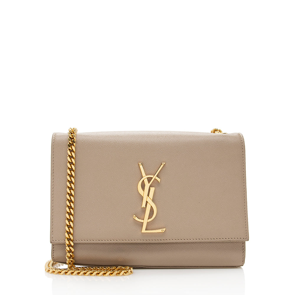 Saint Laurent Grain de Poudre Leather Classic Kate Chain Small Shoulder Bag 18573