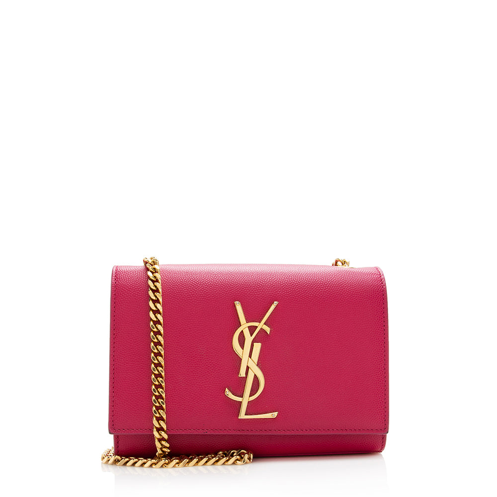Saint Laurent Grain de Poudre Leather Classic Kate Chain Small Shoulder Bag 20743