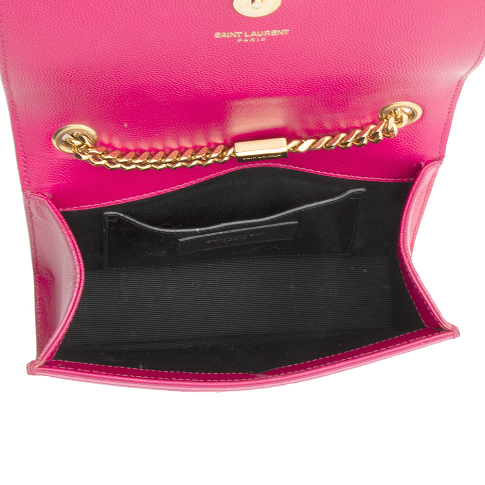 Saint Laurent Grain de Poudre Leather Classic Kate Chain Small Shoulder Bag 20743