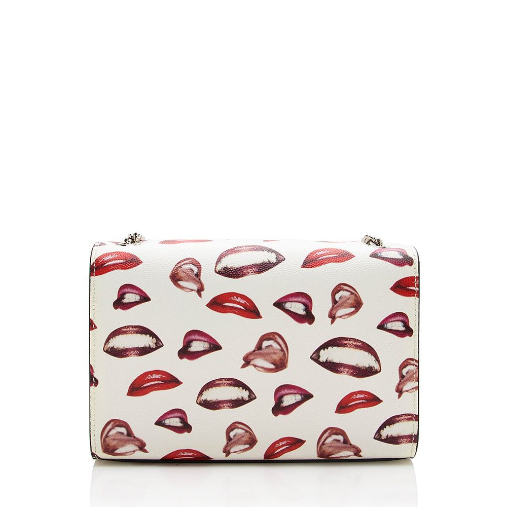 Saint Laurent Grain de Poudre Lips Kate Small Shoulder Bag 17205