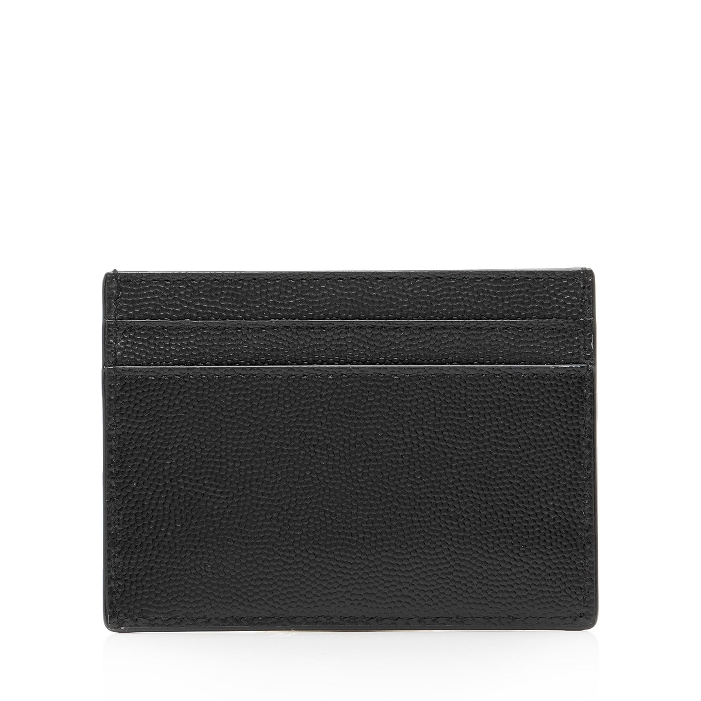 Saint Laurent Grain de Poudre Monogram Card Case 23859