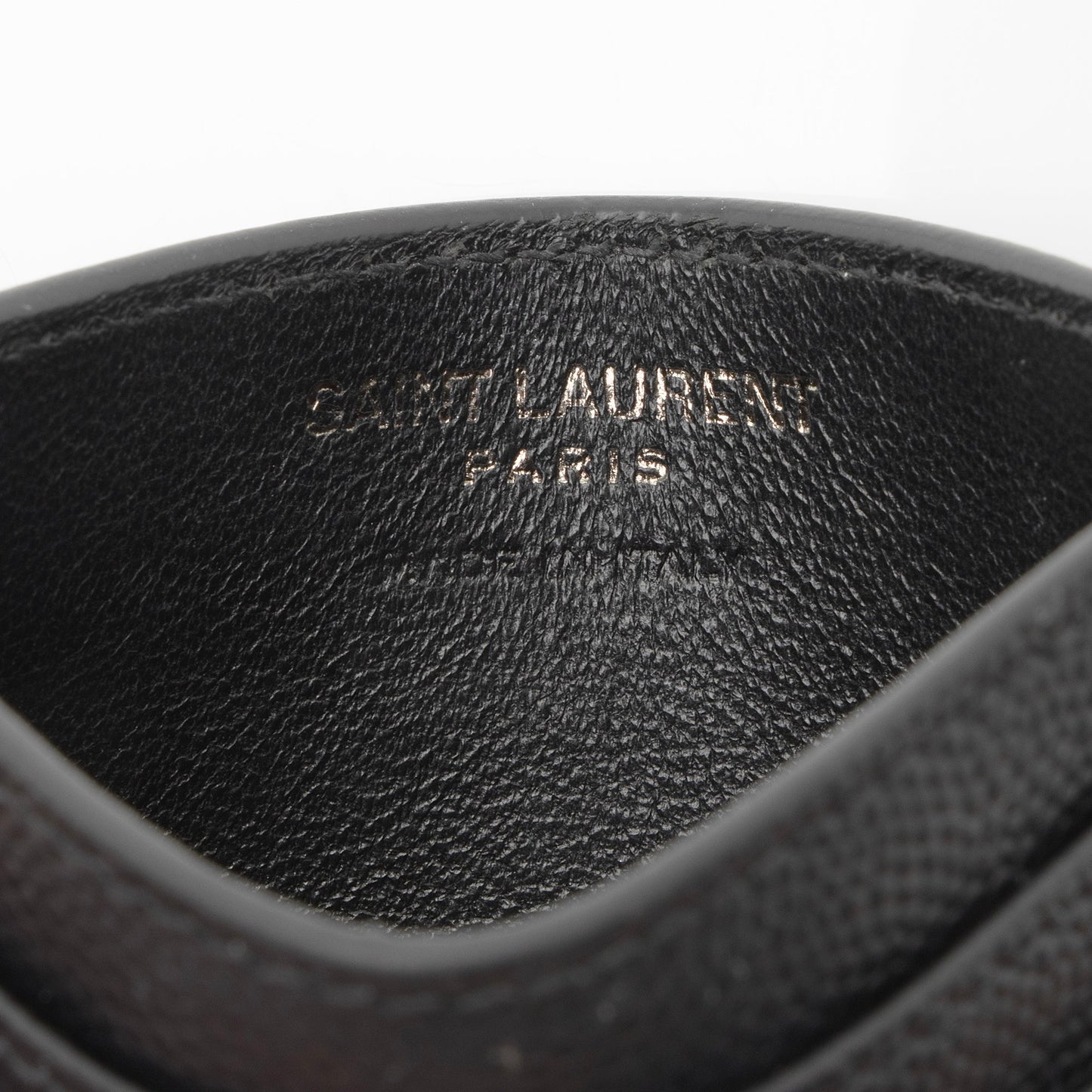 Saint Laurent Matelasse Grain de Poudre Monogram Card Case dAEZr6
