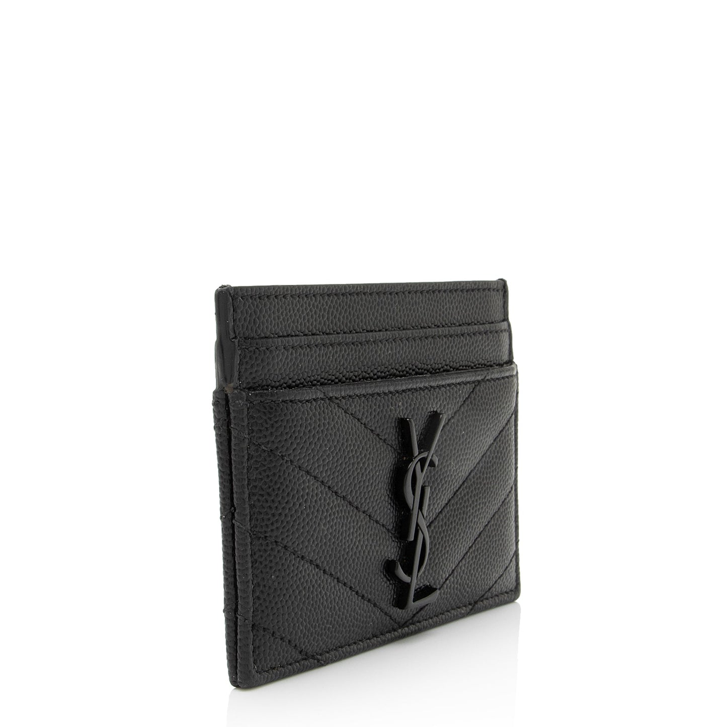 Saint Laurent Matelasse Grain de Poudre Monogram Card Case dAEZr6