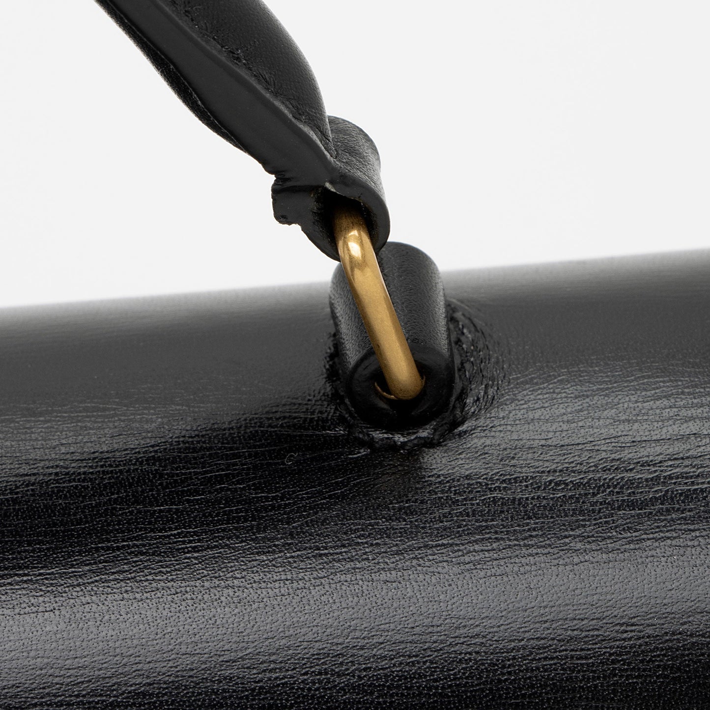 Saint Laurent Grain de Poudre Monogram Cassandra Medium Top Handle EEhl36