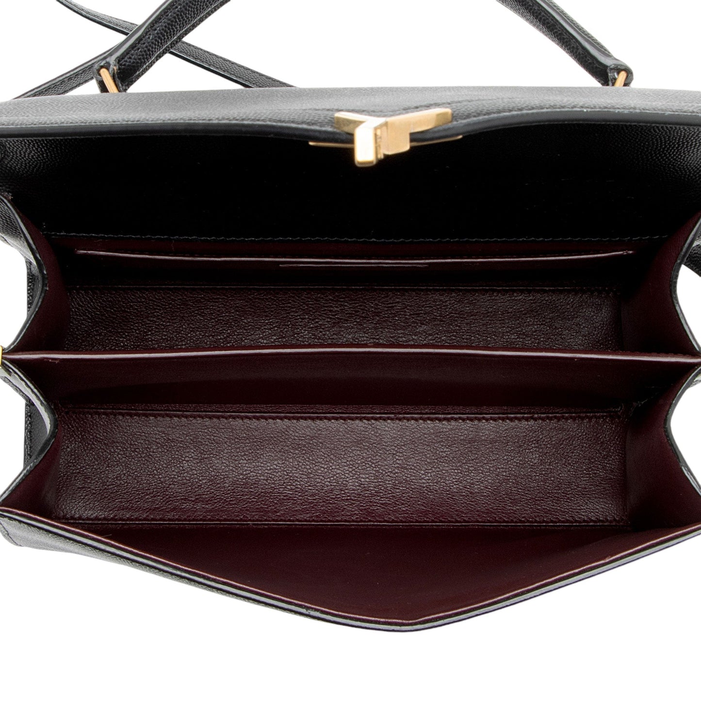 Saint Laurent Grain de Poudre Monogram Cassandra Medium Top Handle HGeoF5
