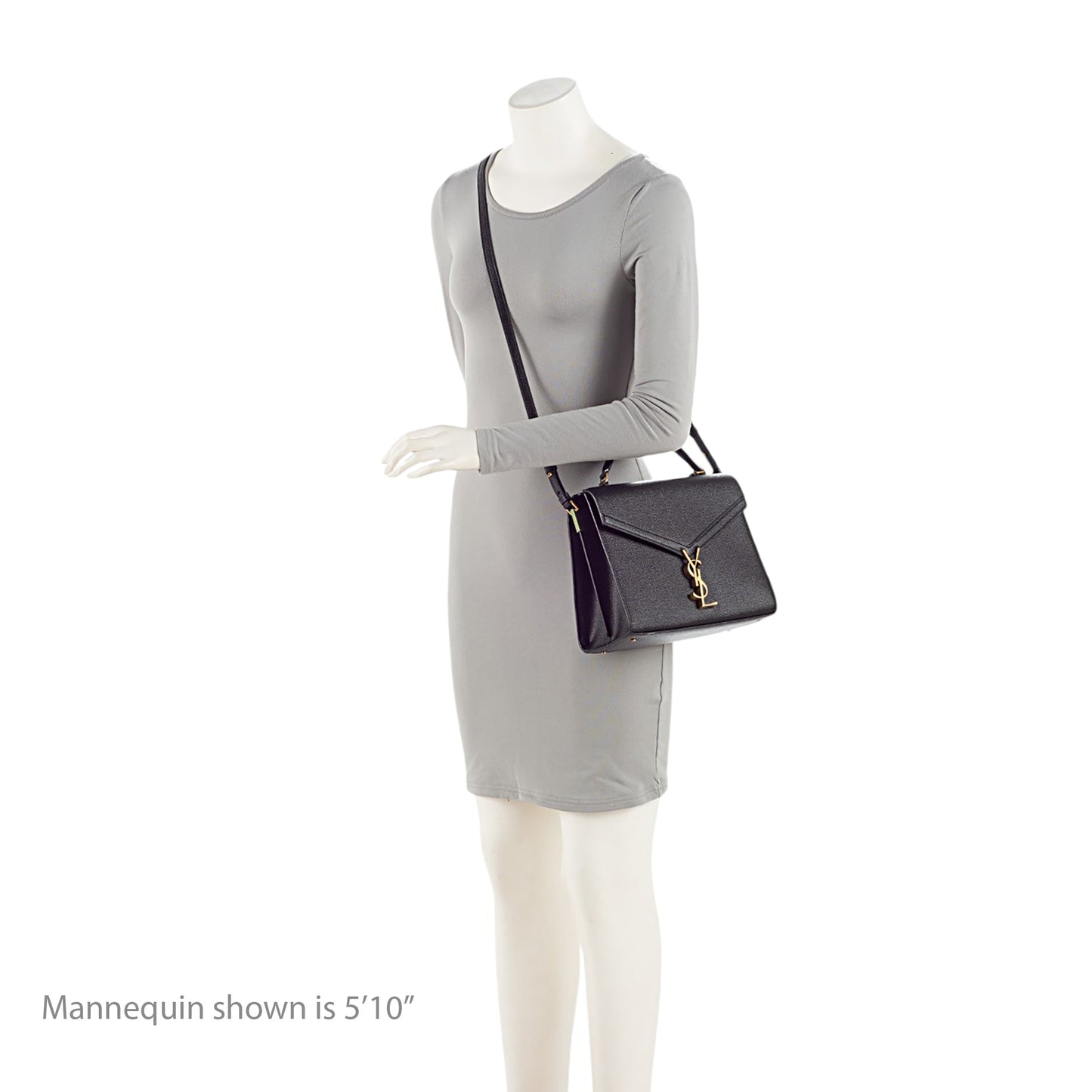 Saint Laurent Grain de Poudre Monogram Cassandra Medium Top Handle HGeoF5