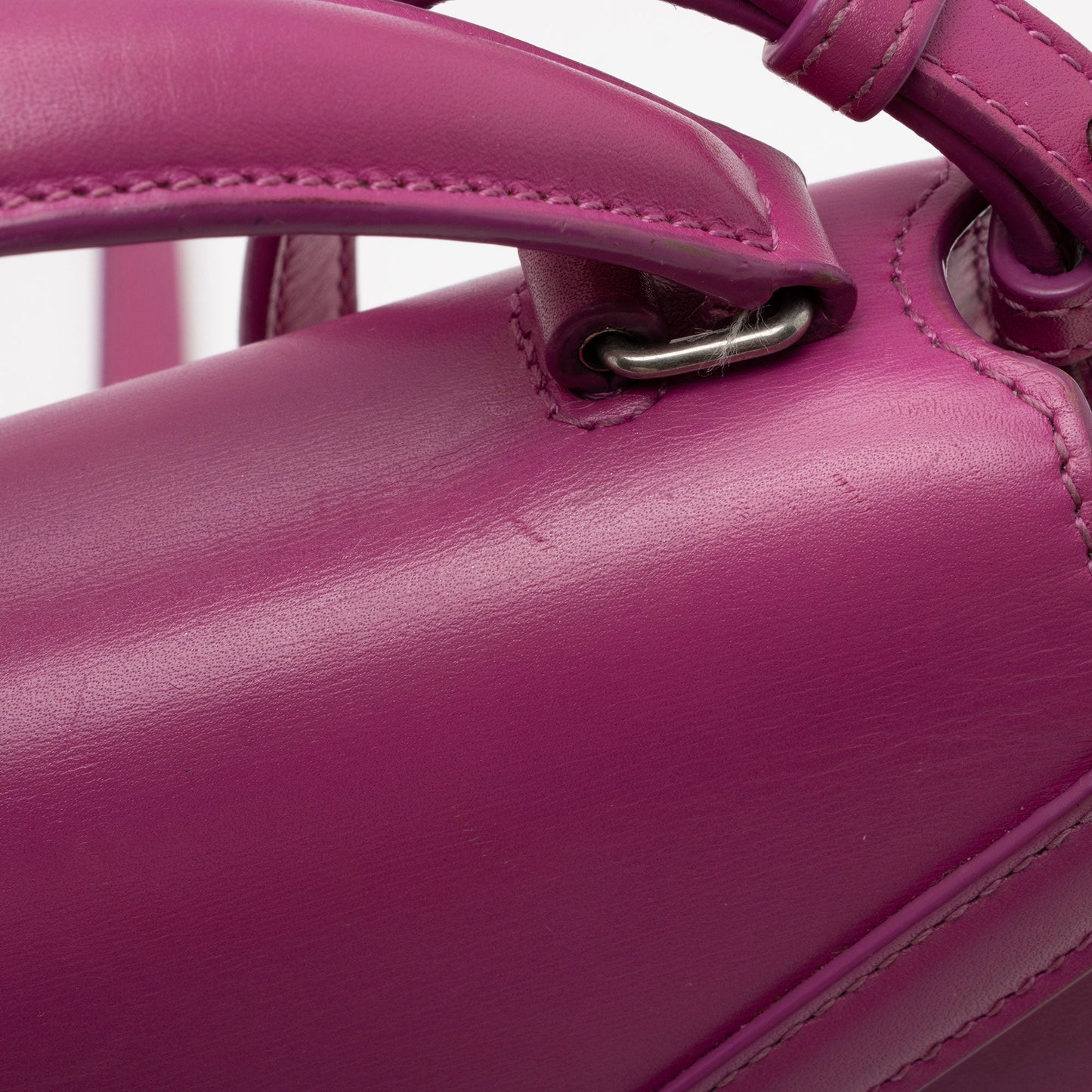Saint Laurent Grain de Poudre Monogram Cassandra Mini Top Handle Bag - FINAL SALE Vxl0wA