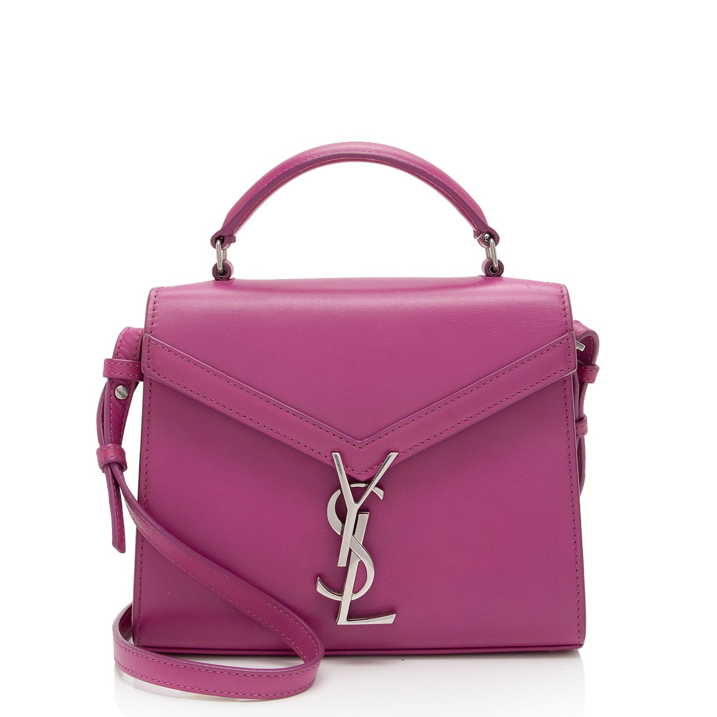 Saint Laurent Grain de Poudre Monogram Cassandra Mini Top Handle Bag - FINAL SALE Vxl0wA