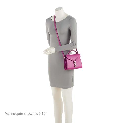 Saint Laurent Grain de Poudre Monogram Cassandra Mini Top Handle Bag - FINAL SALE Vxl0wA