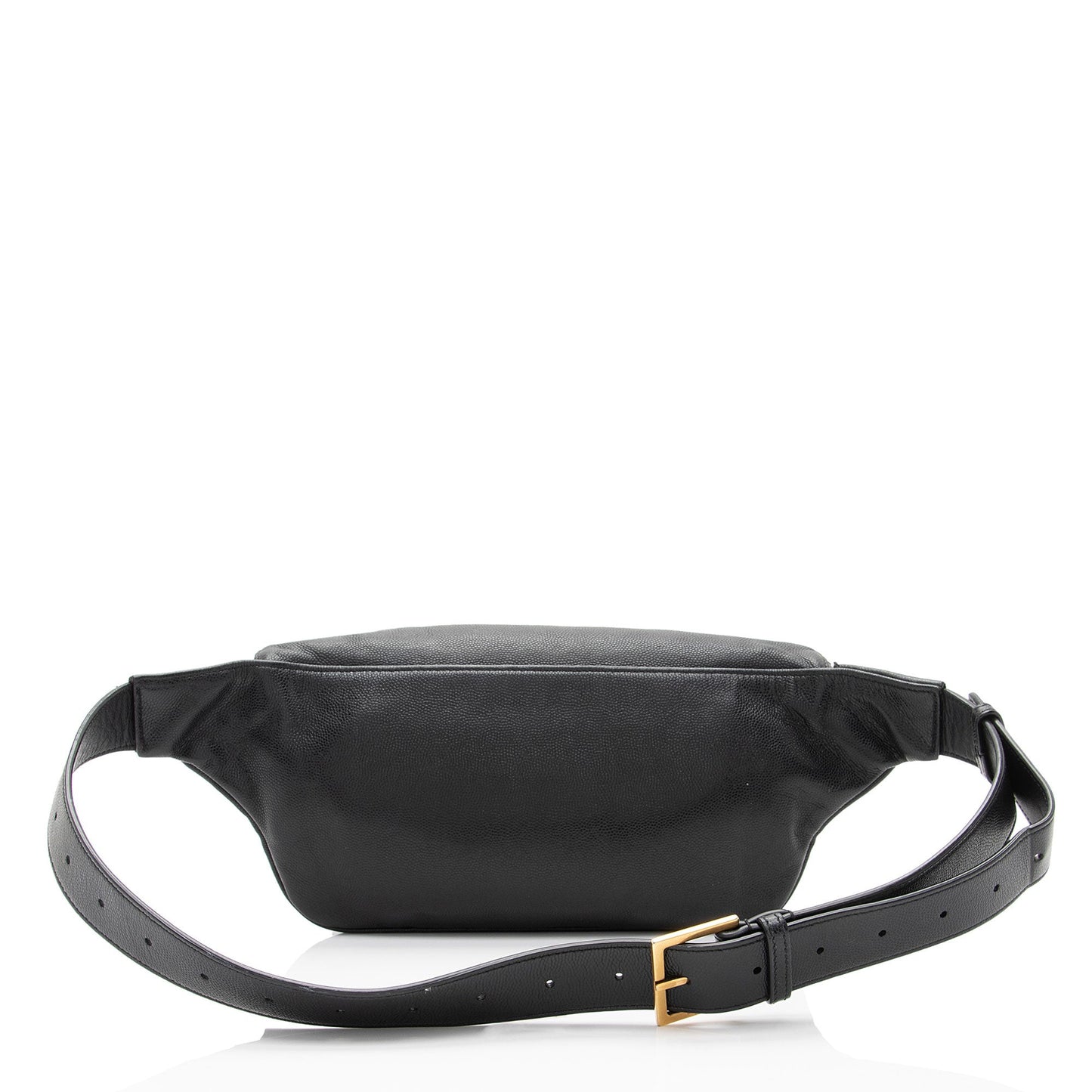 Saint Laurent Grain de Poudre Monogram Cassandre Belt Bag Gvv9El